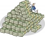 7751241-businessman-climbing-on-mountain-of-money